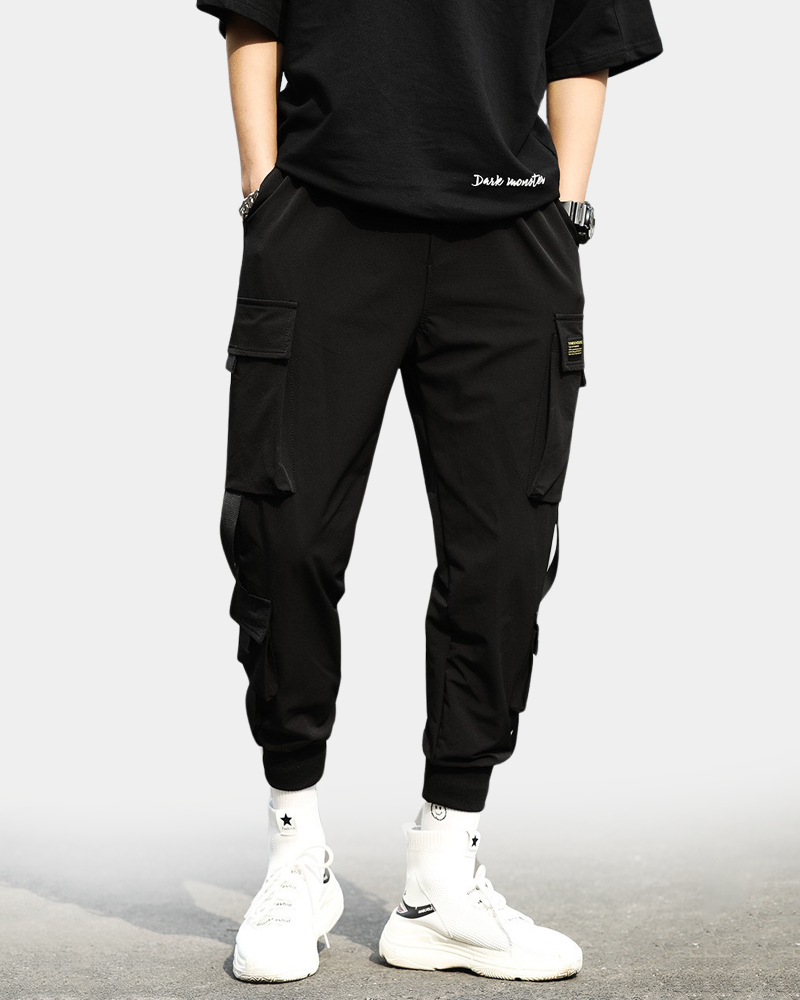 パンツ everyone cotton nylon cargo pants(BLACK) Black Nylon Cargo Pants | Techwear Division