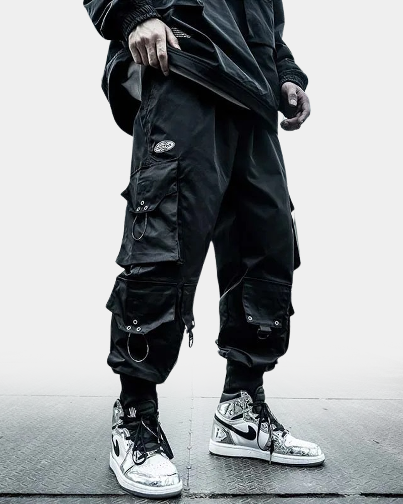 Black Baggy Cargo Pants – Techwear Division Black Baggy Cargo Pants – Techwear Division