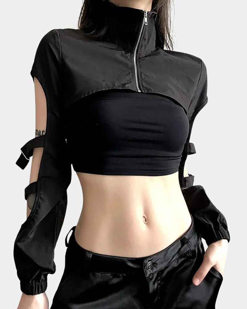 Cropped Techwear Jacket