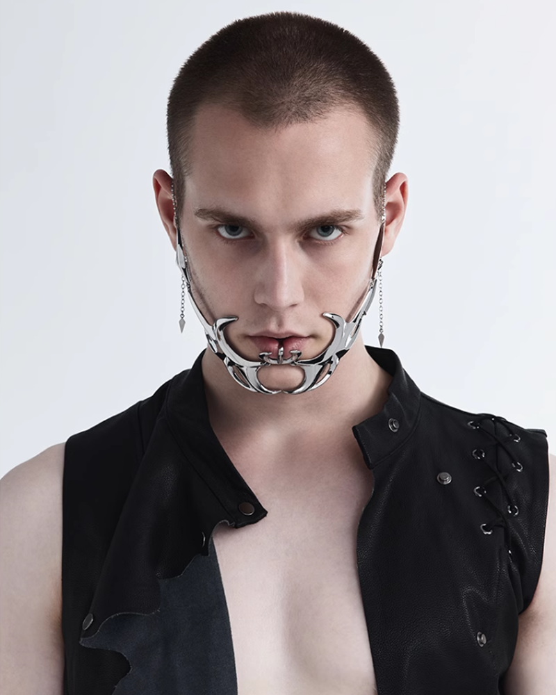 Metal Mask Mouth Cyberpunk
