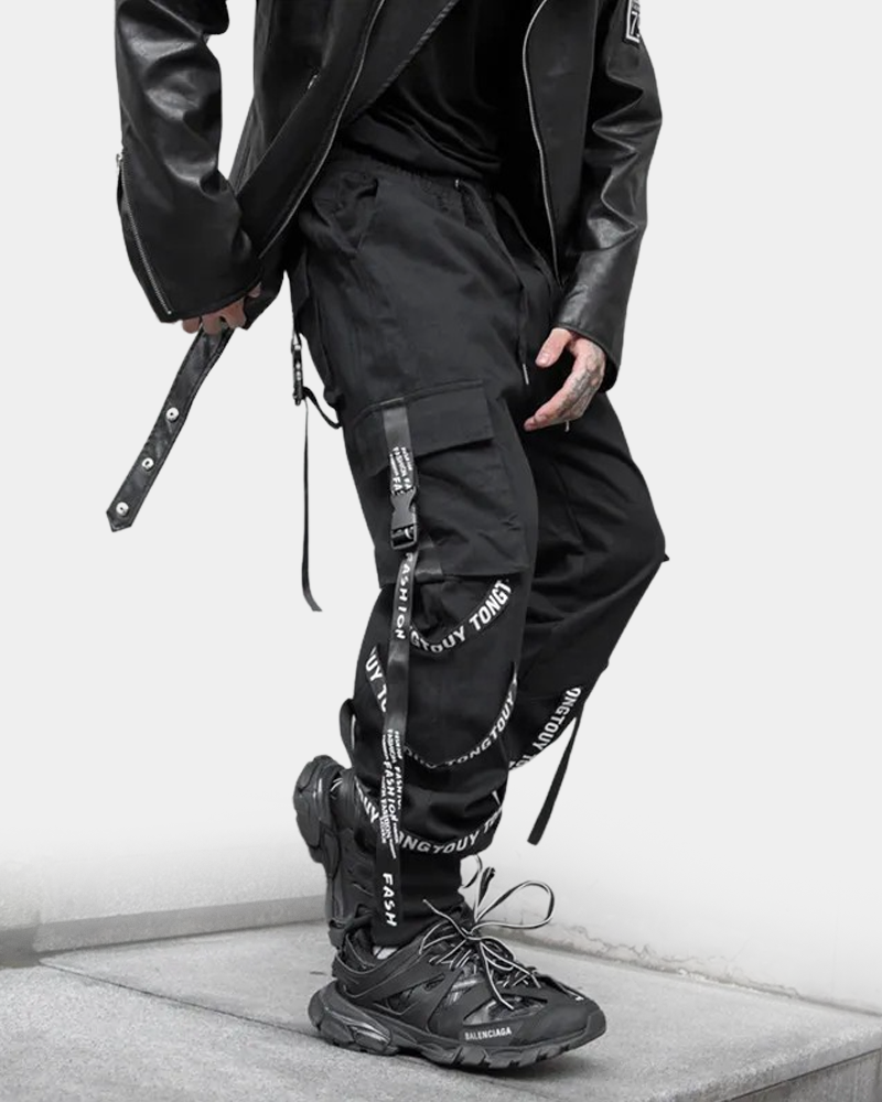 Cargo Pants With Straps Mens