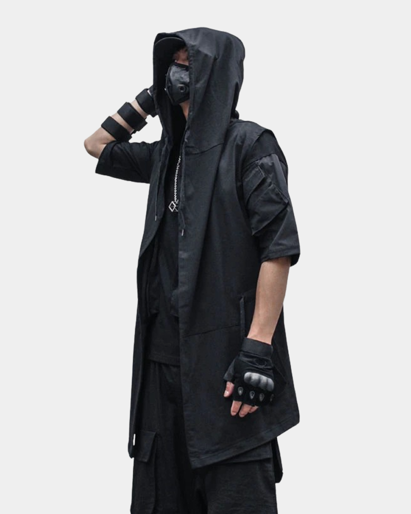 Black Sleeveless Jacket
