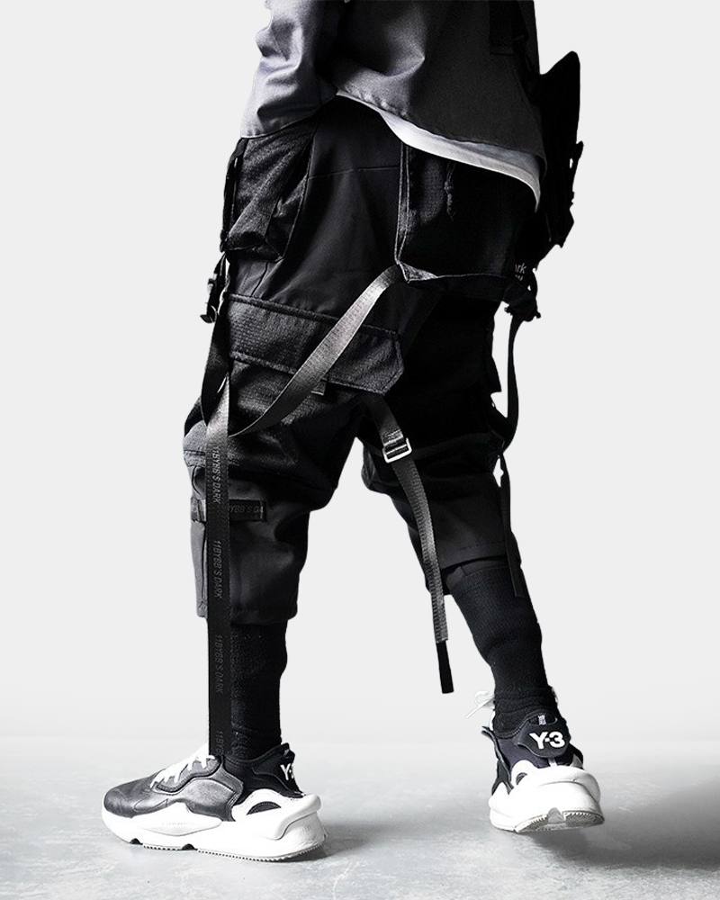 Techwear Pants With Straps
