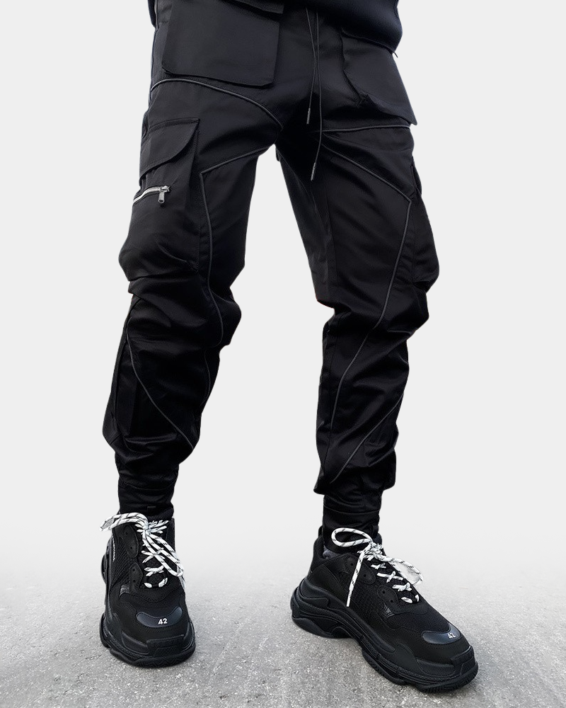Black Reflective Pants