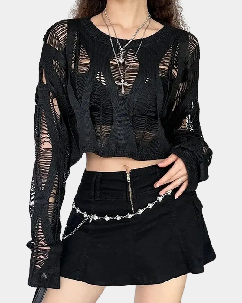 Ripped Crop Top