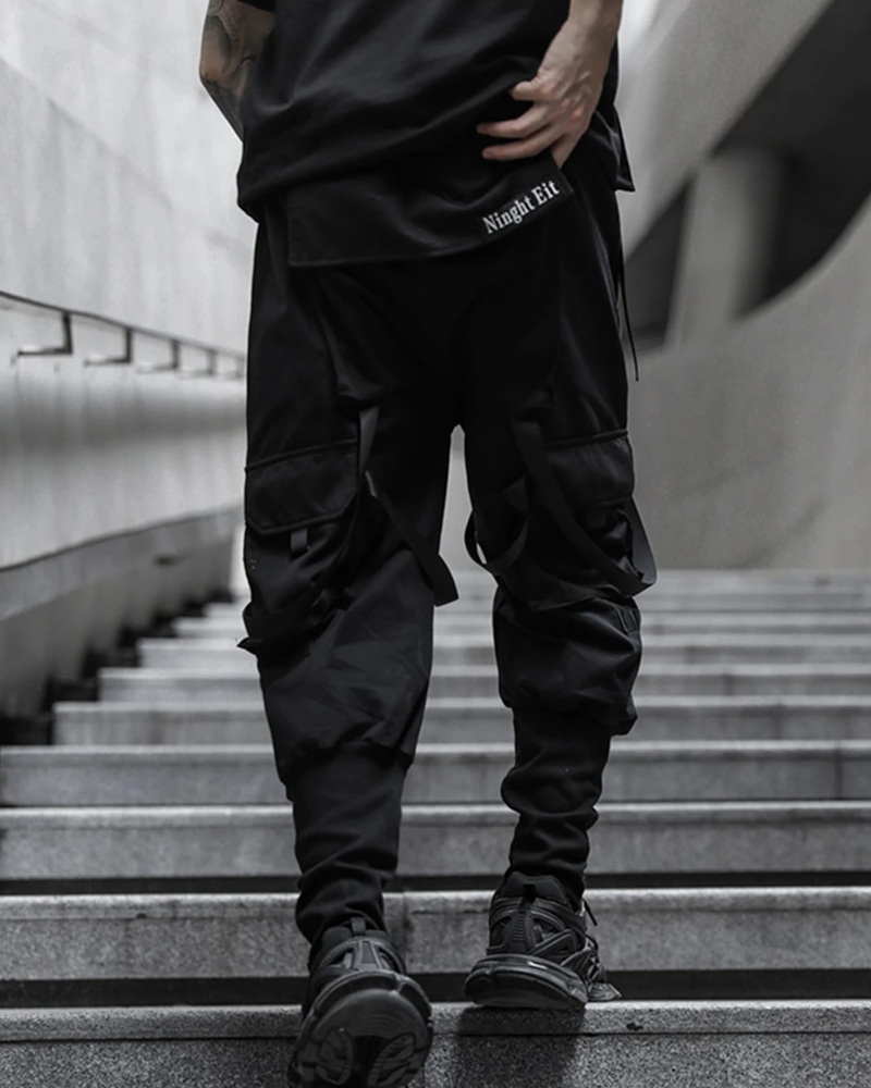 Tactical Cargo Pants With Straps