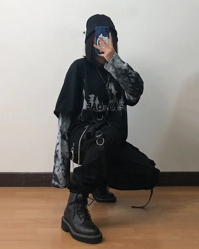 Womens Black Cargo Pants