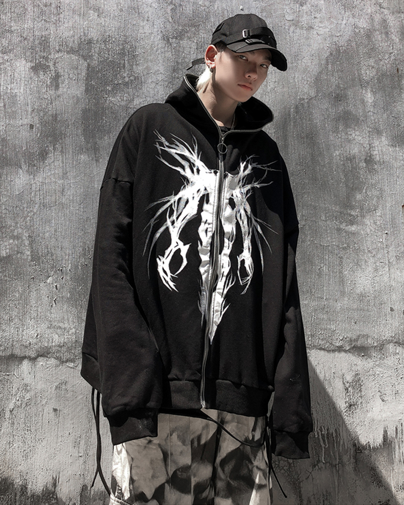 Grunge Black Hoodie