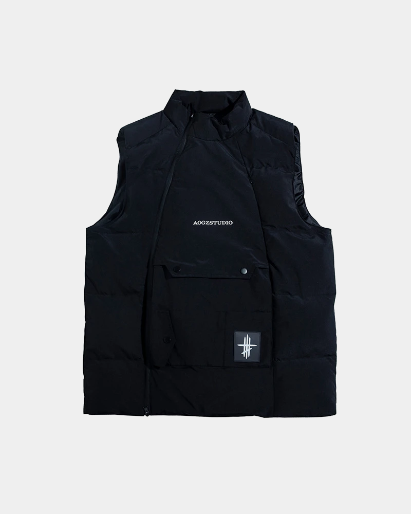 Black Tactical Vest Streetwear