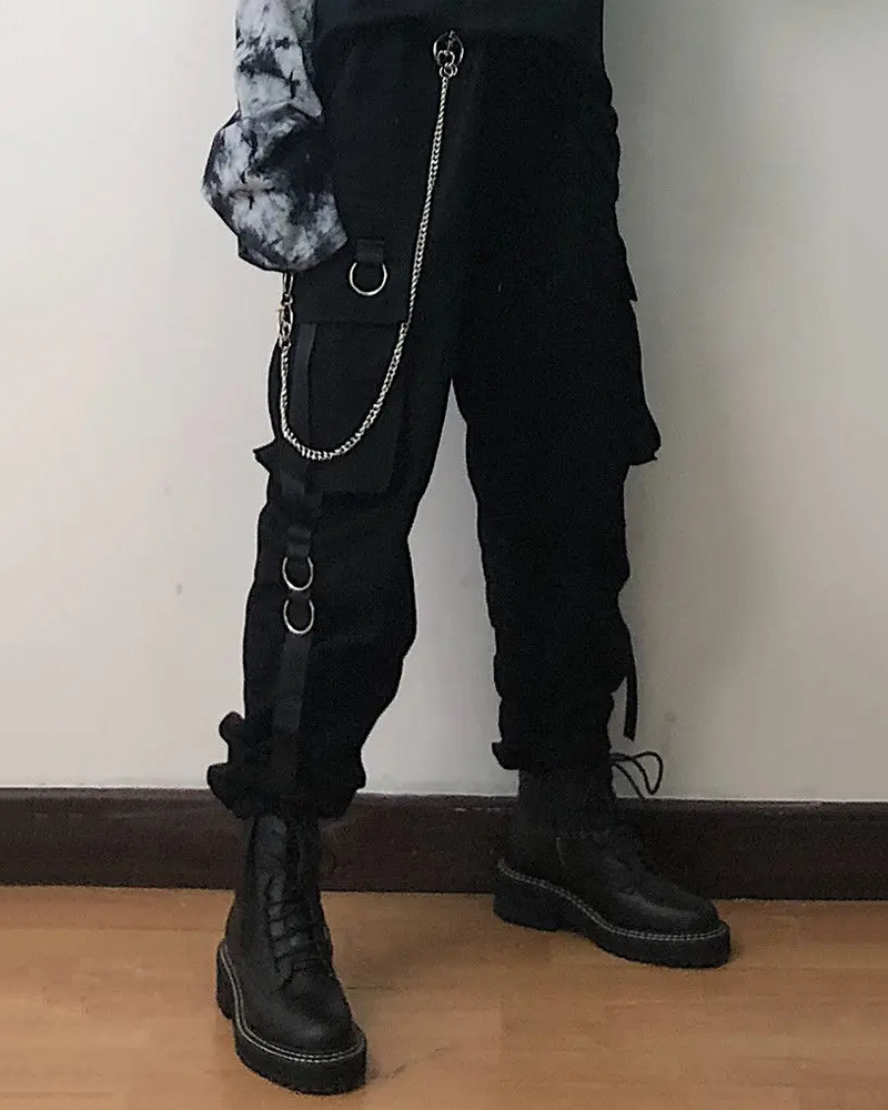 Womens Black Cargo Pants