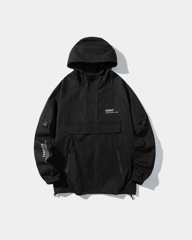 Black Techwear Coat
