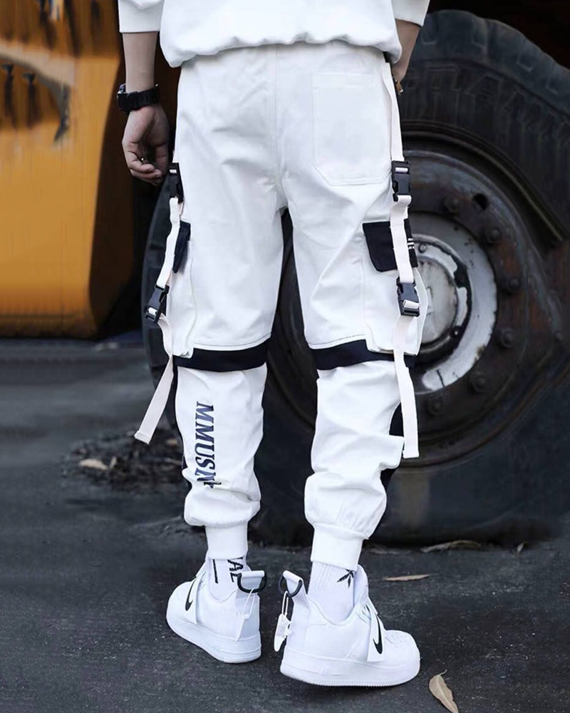 White Techwear Pants