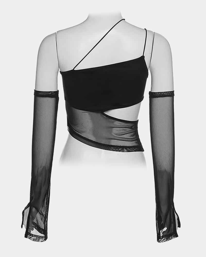 Asymmetric Crop Top
