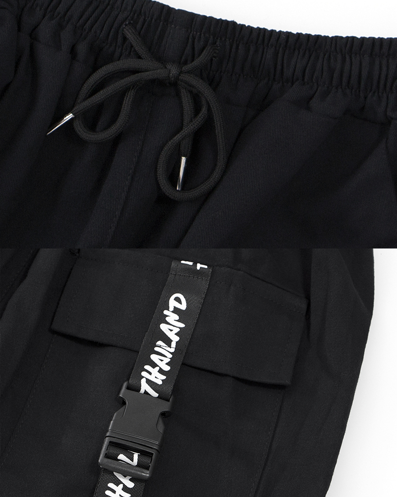 Cargo Pants With Straps Mens