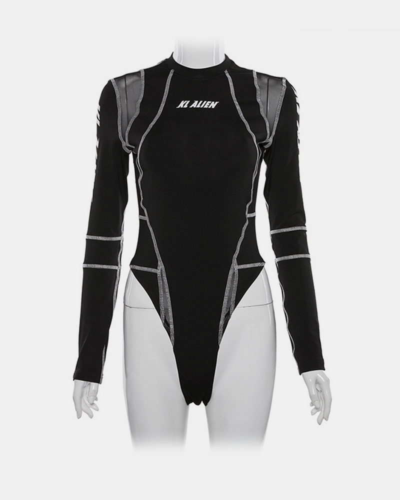 Long Sleeve Black Bodysuit