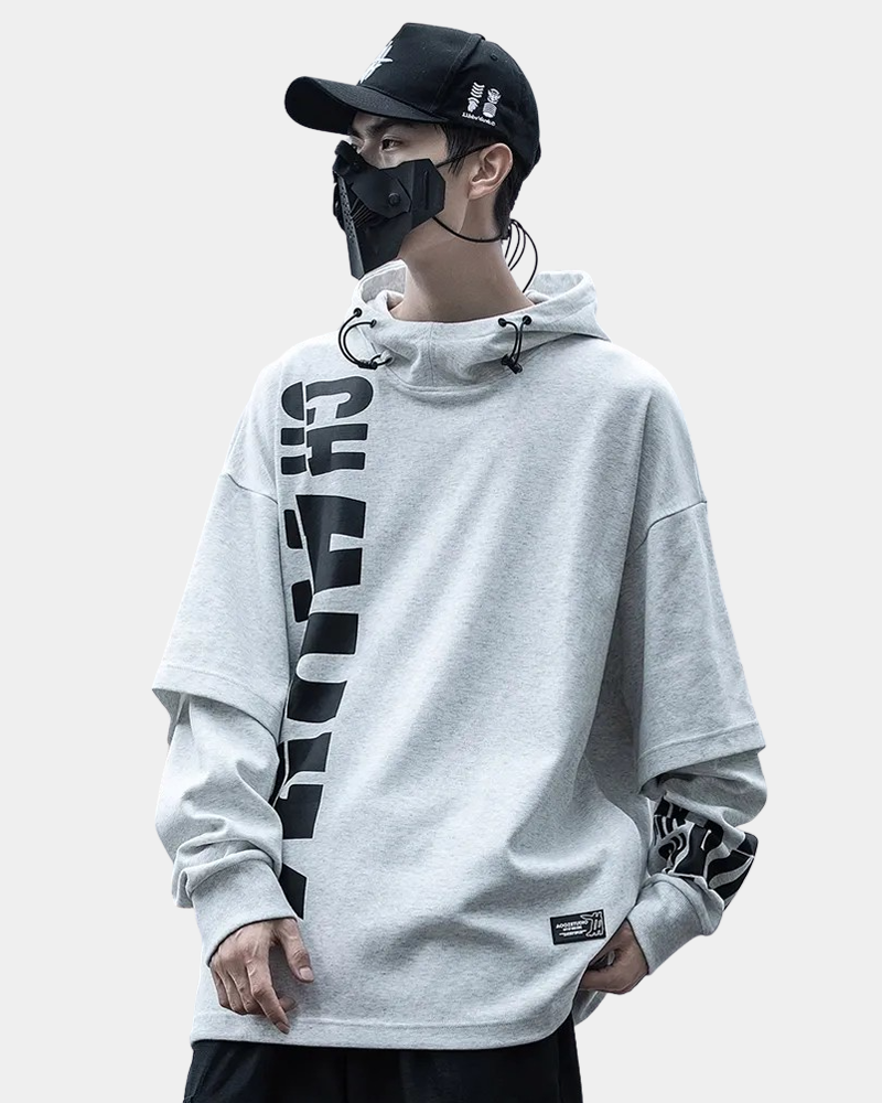 Black Loose Hoodie