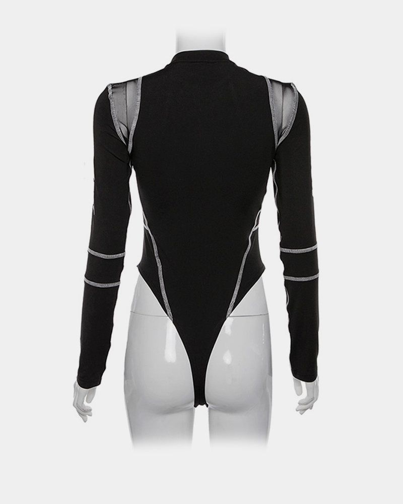 Long Sleeve Black Bodysuit