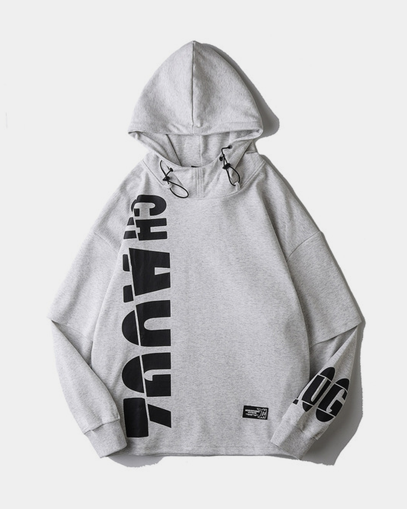 Black Loose Hoodie