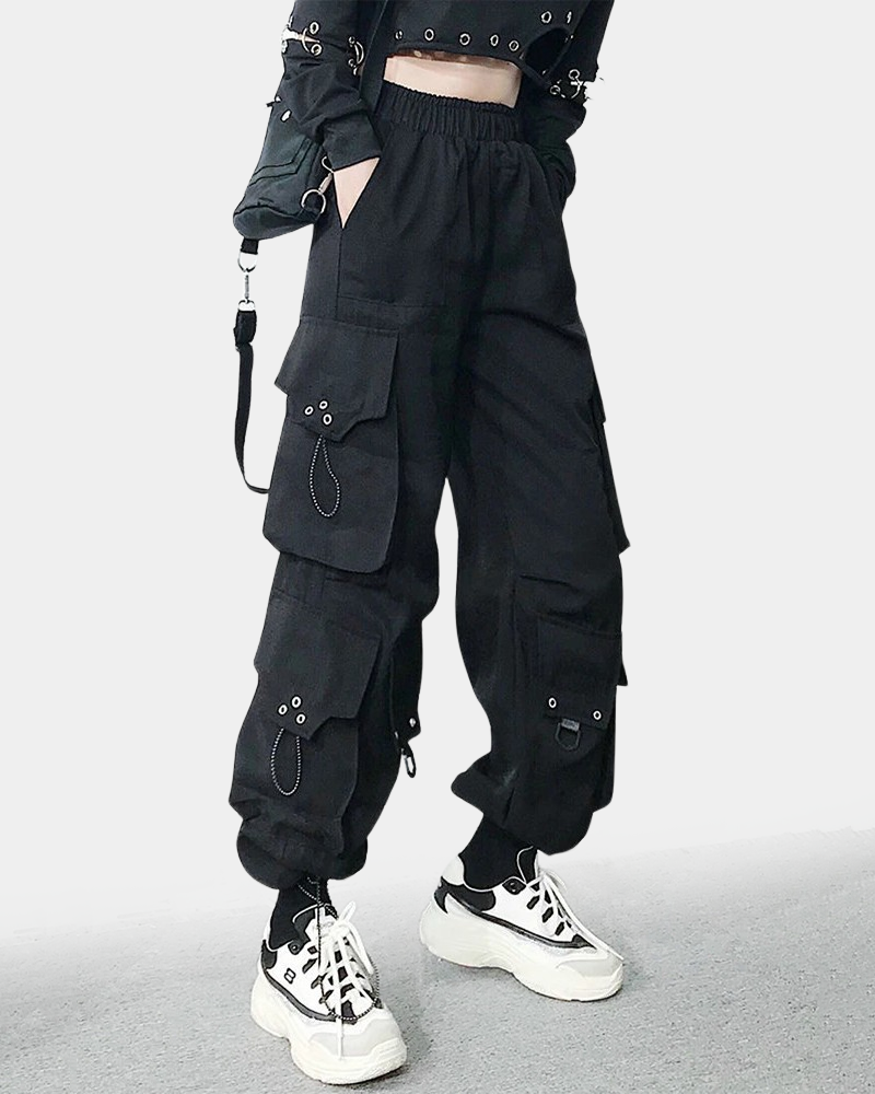 Black Womens Cargo Pants