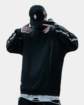 Black Techwear Hoodie