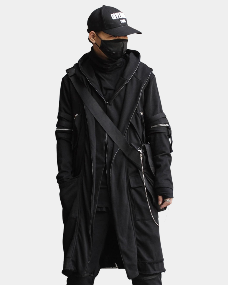 Techwear long coat hotsell