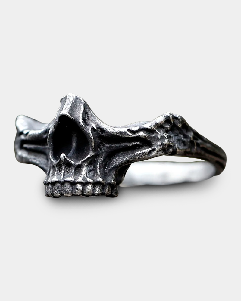 Half Jaw Skull Ring
