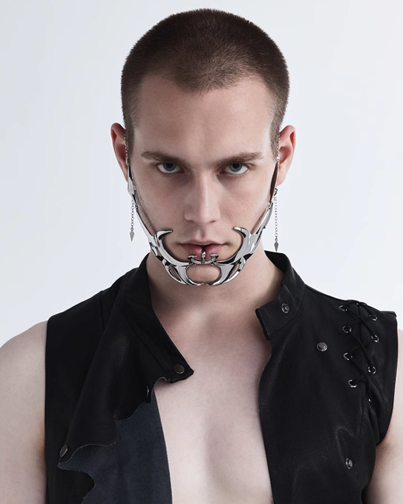 Metal Mask Mouth Cyberpunk | Techwear Division