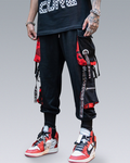 Black And Red Cargo Pants