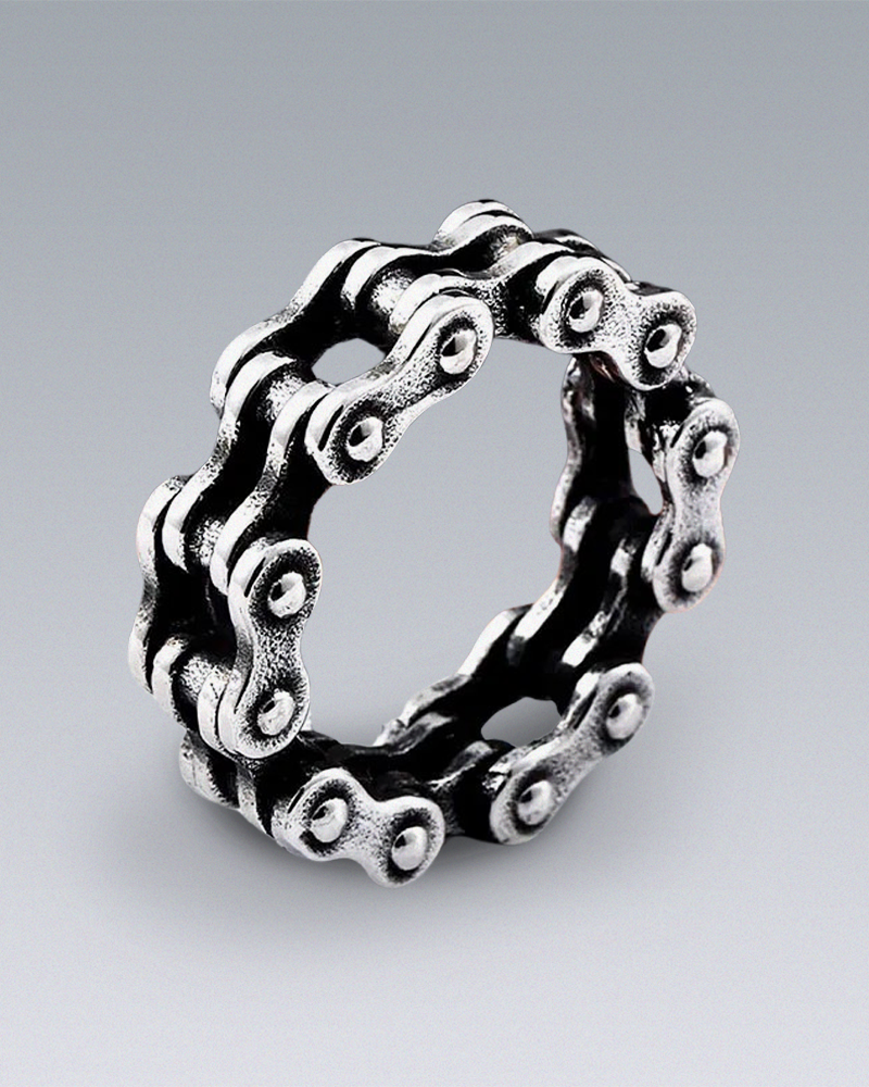Fist Chain Rings Silver Chain Ring – Techwear Division