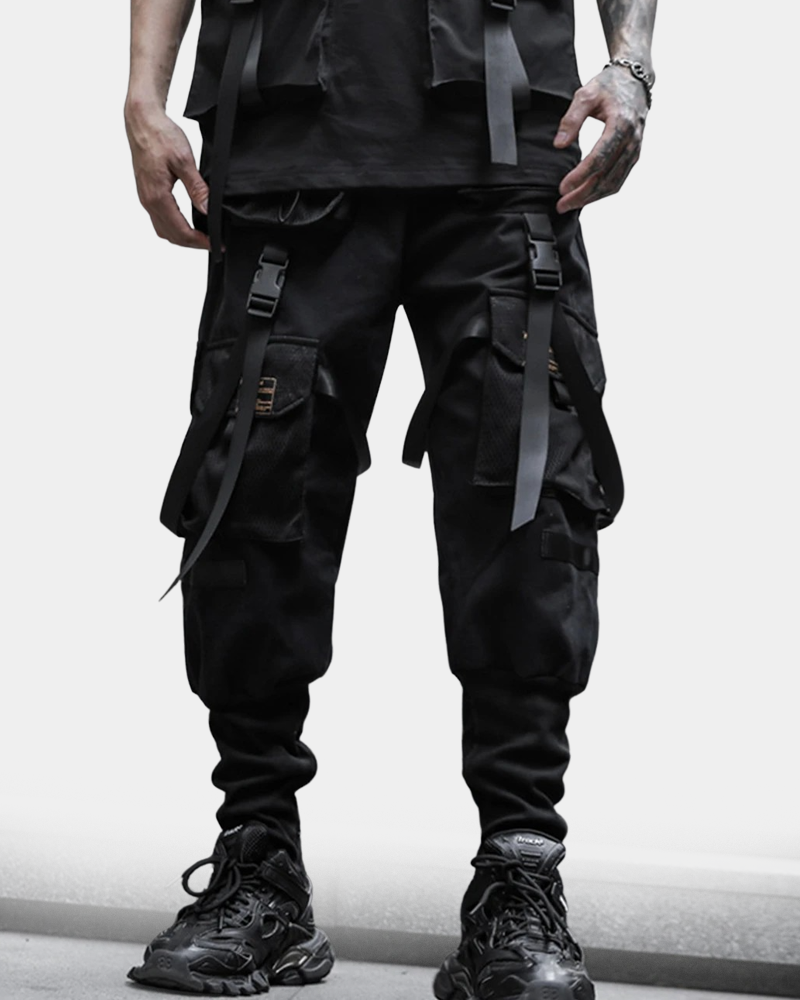 Tactical Cargo Pants With Straps | Techwear Division