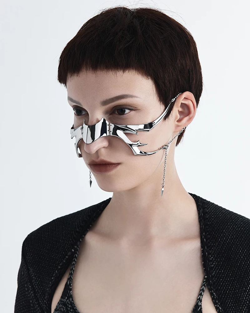 Cyberpunk Face Chain Mask