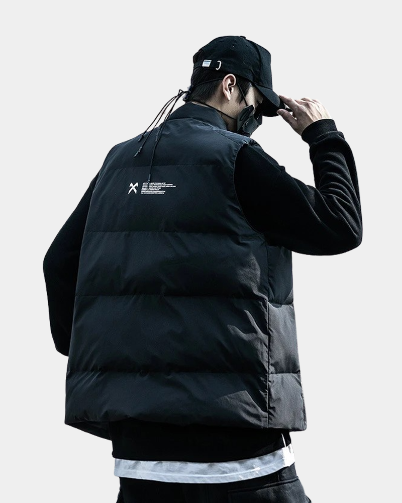 Black Tactical Vest Streetwear