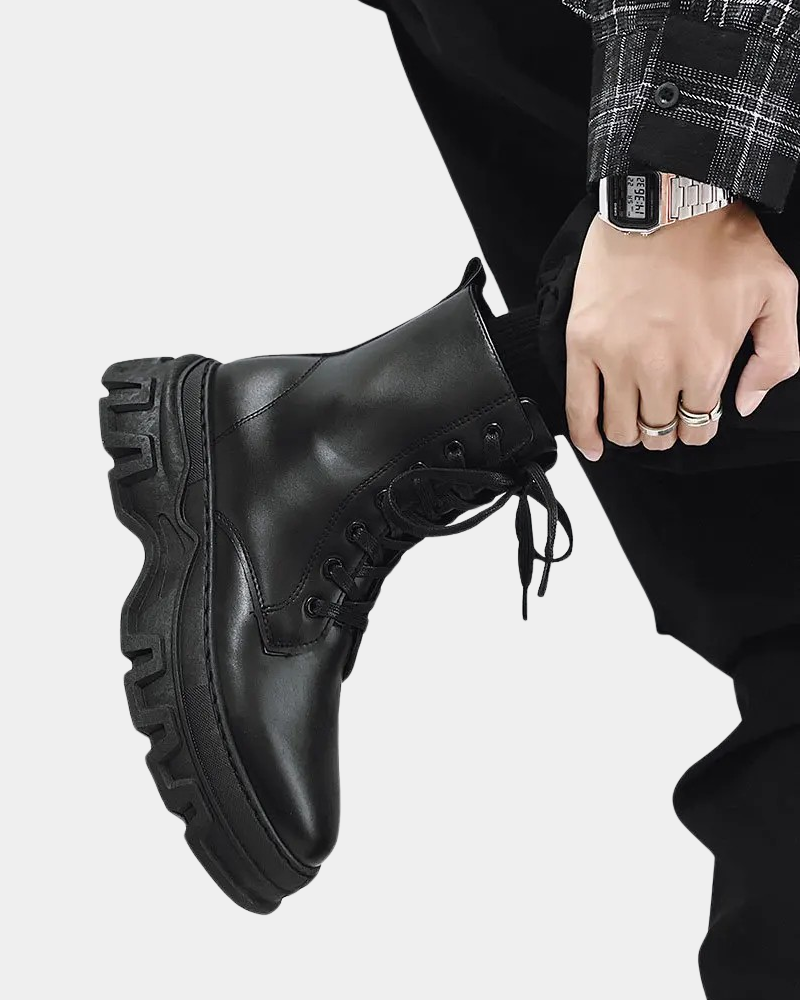 Side Zip Combat Boots