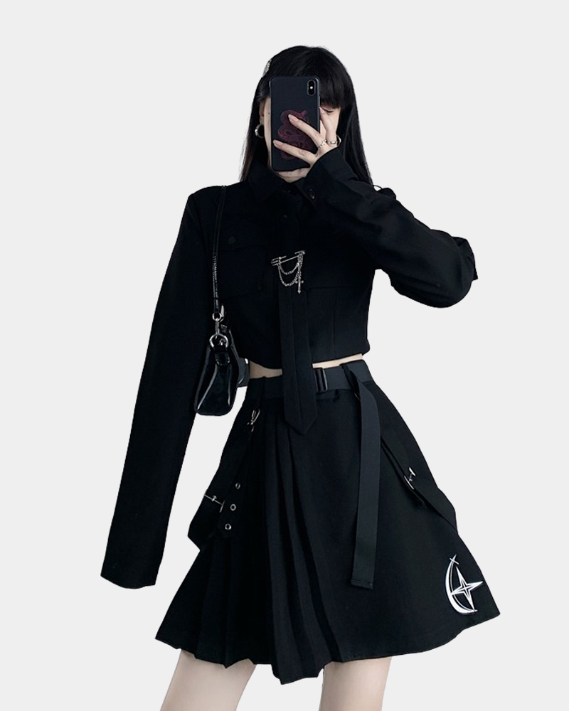 Goth Skirt Outfit