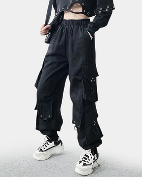 Black Womens Cargo Pants