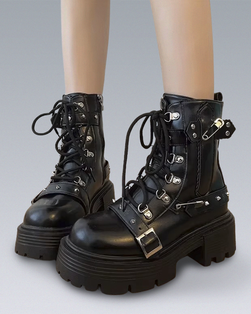 Womens Black Ankle Boots