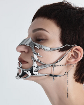 Cyberpunk Face Chain Mask