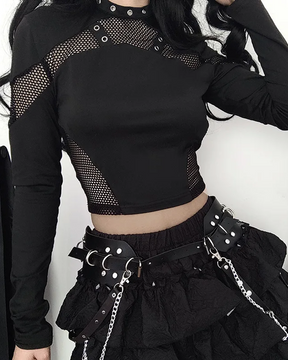 Black Crop Top Goth