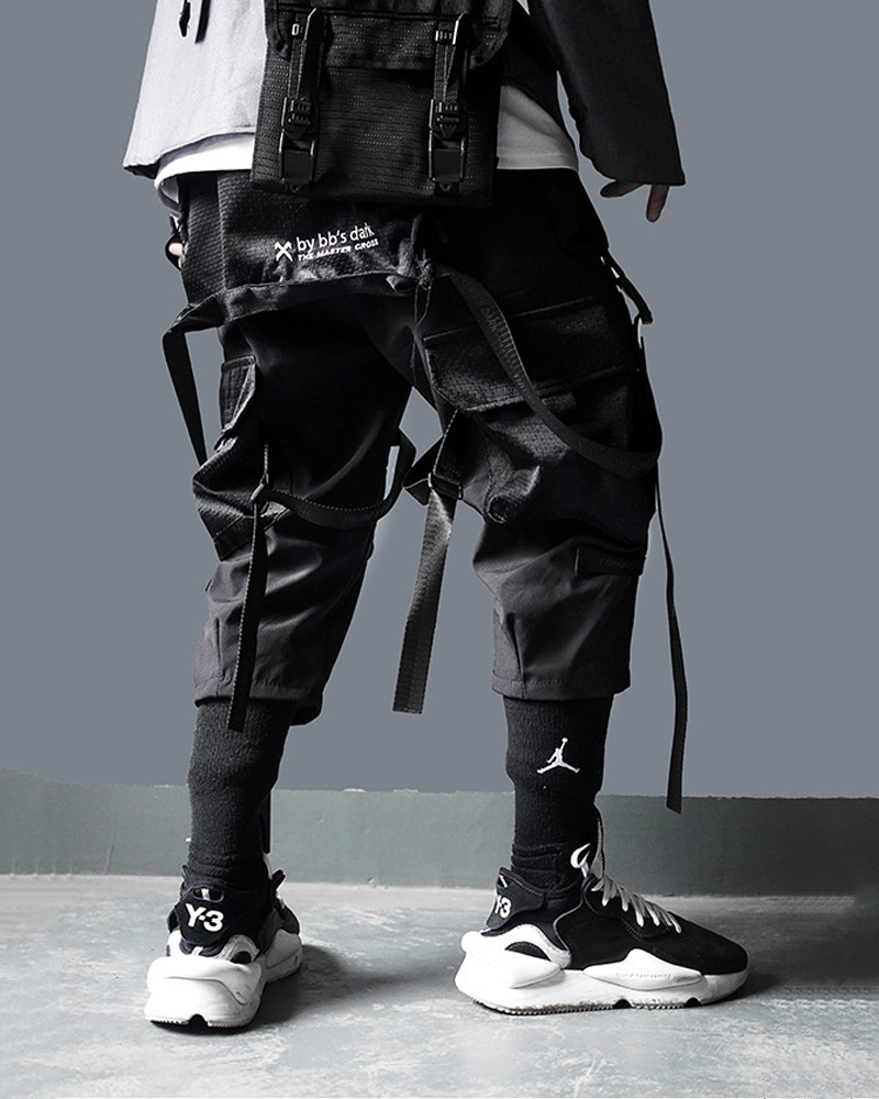Techwear Pants With Straps