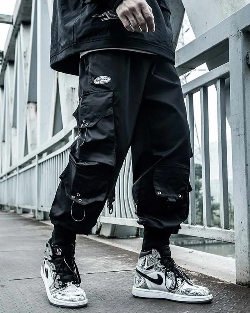 Berda - Men Streetwear Cargo Pants Black - – don't waste culture