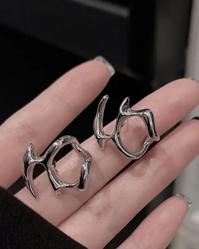 Liquid Metal Earrings