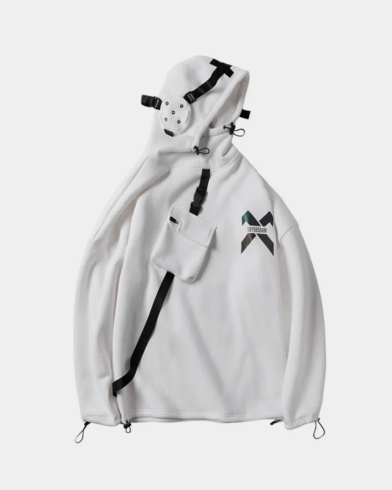 Techwear Hoodie With Straps