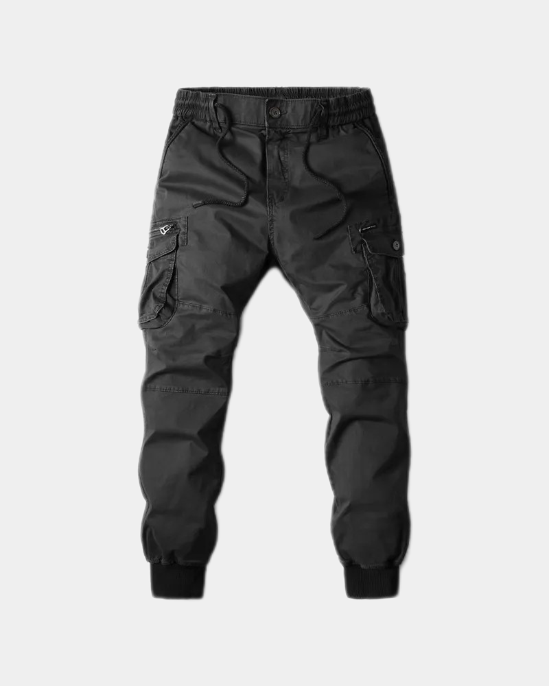 Mens Black Cargo Pants Techwear Division mens-black-cargo-pants-techwear-division
