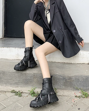 Black Boots With Chains