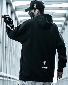 Black Techwear Hoodie