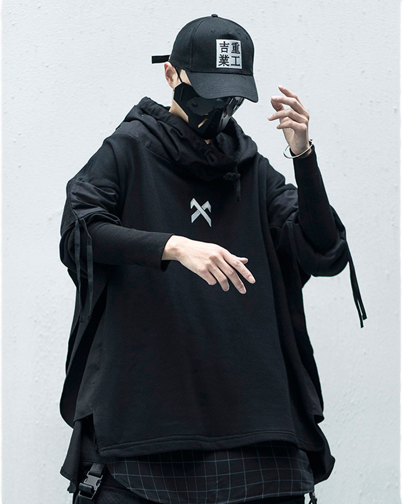 Black Hoodie Streetwear | Techwear Division
