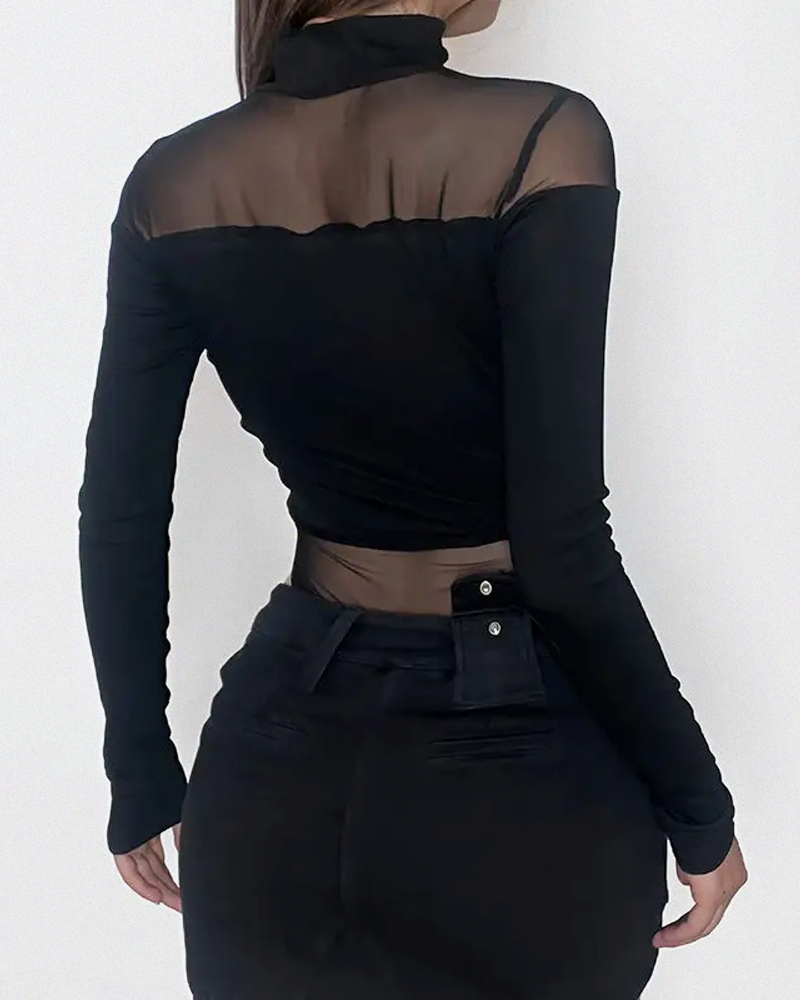 Long Sleeve Cut Out Bodysuit