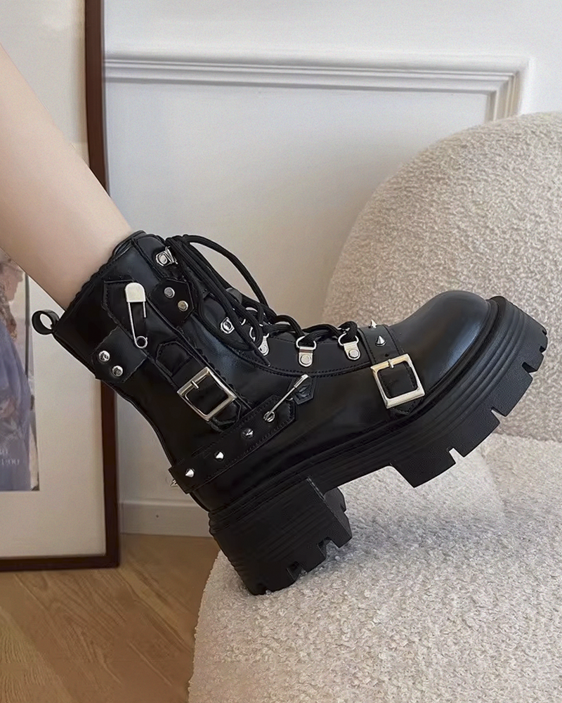 Womens Black Ankle Boots