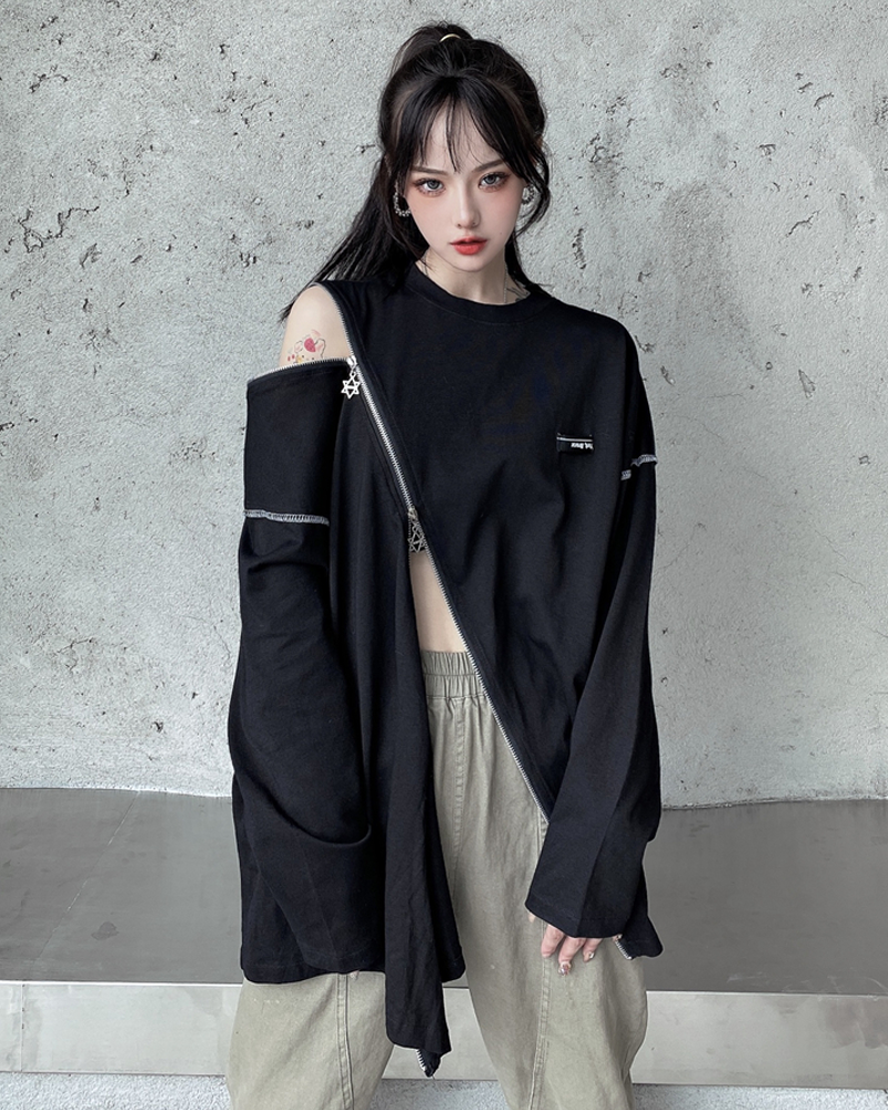Diagonal Zipper Diagonal Zipper Shirt | Techwear Division