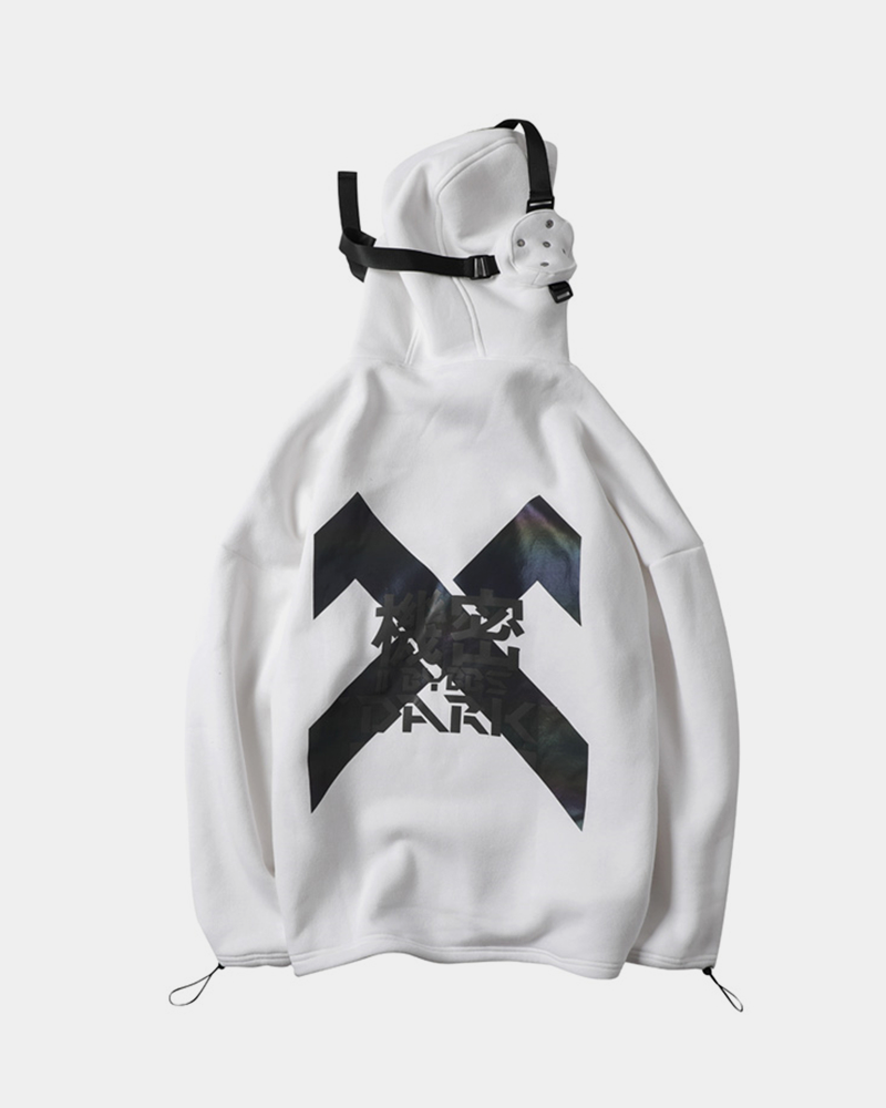 Techwear Hoodie With Straps